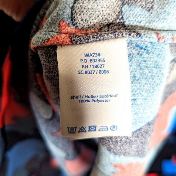 Boden Rachel Blouse Womens Size 6 (10) Navy Blue Red Flowers Gauzy Flowy Top - Picture 9 of 9